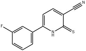 6-(3-Fluoro-phenyl)-2-thioxo-1,2-dihydro-pyridine-3-carbonitrile Struktur