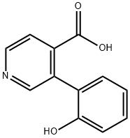 3-(2-hydroxyphenyl)isonicotinic acid Struktur