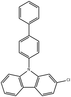 9-([1,1'-biphenyl]-4-yl)-2-chloro-9H-carbazole Struktur