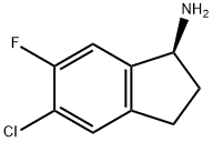 (1S)-5-CHLORO-6-FLUOROINDANYLAMINE Struktur