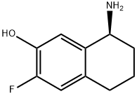 (8S)-8-AMINO-3-FLUORO-5,6,7,8-TETRAHYDRONAPHTHALEN-2-OL Struktur