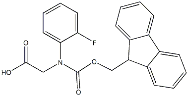 N-Fmoc-R-2-FluoroPhenylglycine Struktur