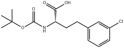 (S)-3-Chloro-a-(Boc-amino)benzenebutanoic acid Struktur