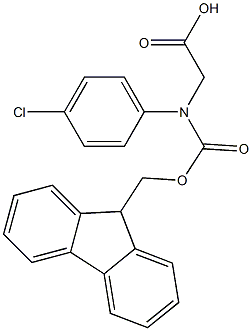 N-Fmoc-R-4-Chlorophenylglycine Struktur