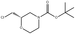 (S)-tert-Butyl 2-(chloromethyl)morpholine-4-carboxylate Struktur