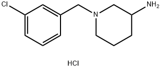 1-(3-CHLOROBENZYL)PIPERIDIN-3-AMINE HYDROCHLORIDE Struktur