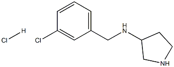 N-(3-CHLOROBENZYL)PYRROLIDIN-3-AMINE HYDROCHLORIDE Struktur