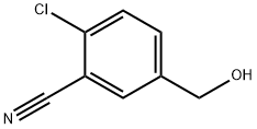 2-chloro-5-(hydroxymethyl)benzonitrile Struktur