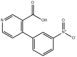 4-(3-nitrophenyl)nicotinic acid Struktur