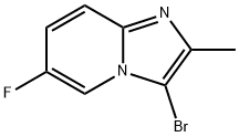 3-bromo-6-fluoro-2-methylimidazo[1,2-a]pyridine Struktur