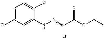 ethyl (2Z)-2-chloro-2-[2-(2,5-dichlorophenyl)hydrazin-1-ylidene]acetate Struktur