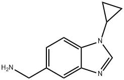 (1-cyclopropyl-1H-benzo[d]imidazol-5-yl)methanamine Struktur