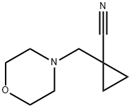 1-Morpholin-4-ylmethyl-cyclopropanecarbonitrile Struktur