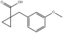 1-[(3-Methoxyphenyl)methyl]cyclopropane-1-carboxylic acid Struktur