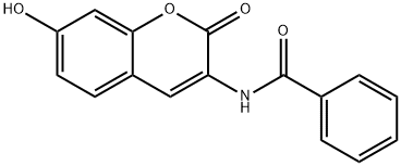 N-(7-hydroxy-2-oxo-2H-chromen-3-yl)benzamide Struktur