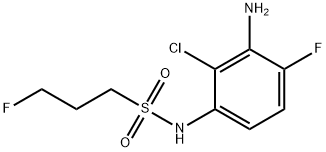 N-(3-amino-2-chloro-4-fluorophenyl)-3-fluoropropane-1-sulfonamide Struktur