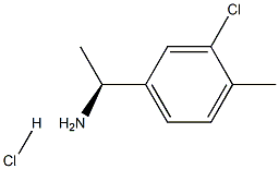 (1S)-1-(3-CHLORO-4-METHYLPHENYL)ETHYLAMINE HYDROCHLORIDE Struktur