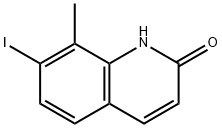 7-iodo-8-methylquinolin-2-ol Struktur