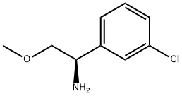 (1R)-1-(3-CHLOROPHENYL)-2-METHOXYETHAN-1-AMINE Struktur