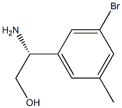 (2R)-2-AMINO-2-(3-BROMO-5-METHYLPHENYL)ETHAN-1-OL Struktur