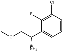 (1S)-1-(3-CHLORO-2-FLUOROPHENYL)-2-METHOXYETHYLAMINE Struktur