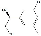 (2S)-2-AMINO-2-(3-BROMO-5-METHYLPHENYL)ETHAN-1-OL Struktur