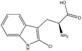 DL-2-chloro-Tryptophan Struktur