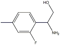 2-AMINO-2-(2-FLUORO-4-METHYLPHENYL)ETHAN-1-OL Struktur