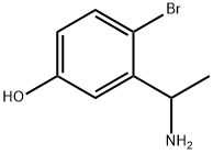 3-(1-AMINOETHYL)-4-BROMOPHENOL Struktur