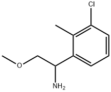 1-(3-CHLORO-2-METHYLPHENYL)-2-METHOXYETHAN-1-AMINE Struktur