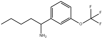 1-[3-(TRIFLUOROMETHOXY)PHENYL]PENTAN-1-AMINE Struktur