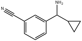 3-[AMINO(CYCLOPROPYL)METHYL]BENZONITRILE Struktur