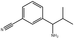 3-(1-AMINO-2-METHYLPROPYL)BENZENECARBONITRILE Struktur