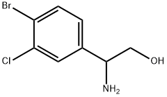 2-AMINO-2-(4-BROMO-3-CHLOROPHENYL)ETHAN-1-OL Struktur