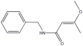 2-Butenamide, 3-methoxy-N-(phenylmethyl)-, (E)- Struktur