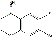 (4S)-7-BROMO-6-FLUOROCHROMANE-4-YLAMINE Struktur