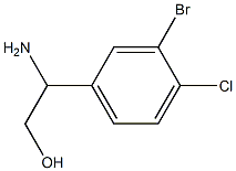 2-AMINO-2-(3-BROMO-4-CHLOROPHENYL)ETHAN-1-OL Struktur