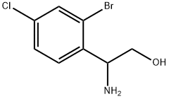 2-AMINO-2-(2-BROMO-4-CHLOROPHENYL)ETHAN-1-OL Struktur