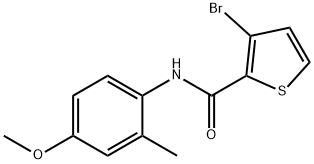 3-bromo-N-(4-methoxy-2-methylphenyl)thiophene-2-carboxamide Struktur