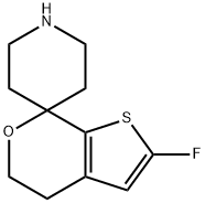 2'-fluoro-4',5'-dihydrospiro[piperidine-4,7'-thieno[2,3-c]pyran] hydrochloride Struktur