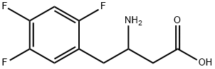 3-Amino-4-(2,4,5-trifluorophenyl)butanoic acid Struktur