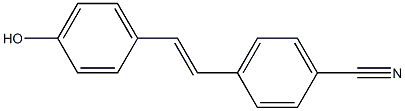 Benzonitrile, 4-[2-(4-hydroxyphenyl)ethenyl]- Struktur