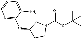 (R)-tert-Butyl 3-(3-aminopyridin-2-yloxy)pyrrolidine-1-carboxylate Struktur