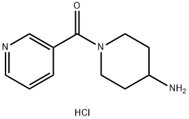 (4-Aminopiperidin-1-yl)(pyridin-3-yl)methanone dihydrochloride Struktur