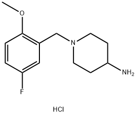 1-(5-Fluoro-2-methoxybenzyl)piperidin-4-amine dihydrochloride Struktur