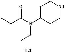 N-Ethyl-N-(piperidin-4-yl)propionamide hydrochloride Struktur