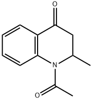 1-acetyl-2-methyl-2,3-dihydroquinolin-4(1H)-one Struktur