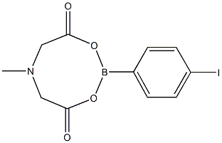 2-(4-Iodophenyl)-6-methyl-1,3,6,2-dioxazaborocane-4,8-dione Struktur