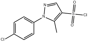 1-(4-Chloro-phenyl)-5-methyl-1H-pyrazole-4-sulfonyl chloride Struktur