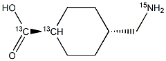 Tranexamic Acid 13C2 15N Struktur